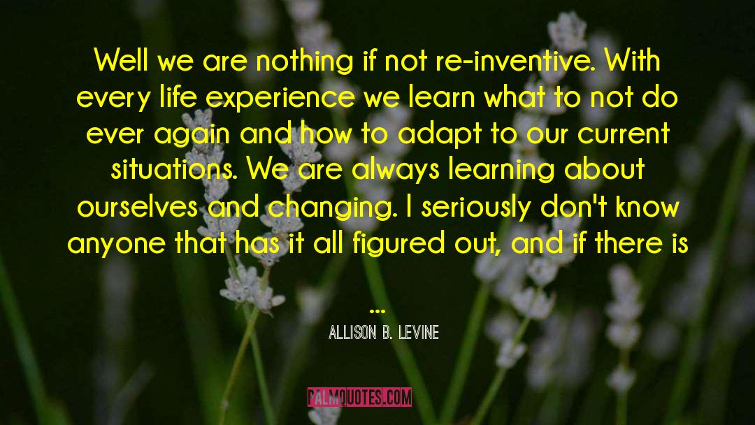 Changing Course quotes by Allison B. Levine