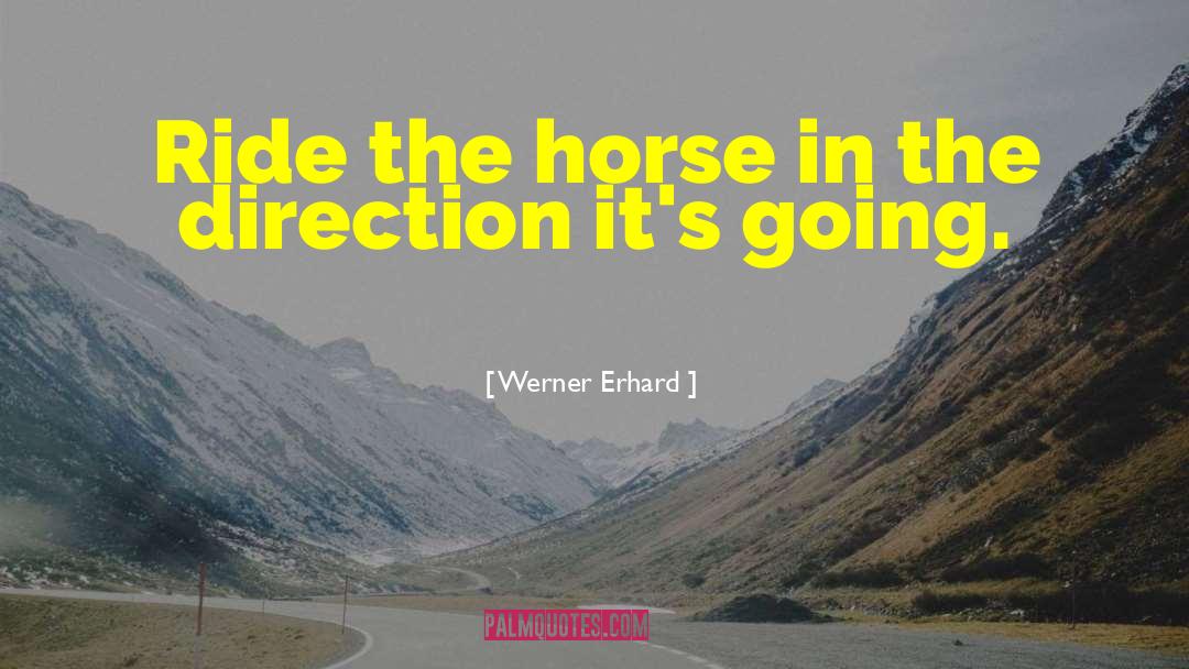 Changing Direction quotes by Werner Erhard