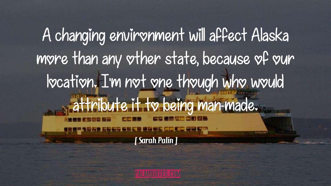 Changing Environment quotes by Sarah Palin