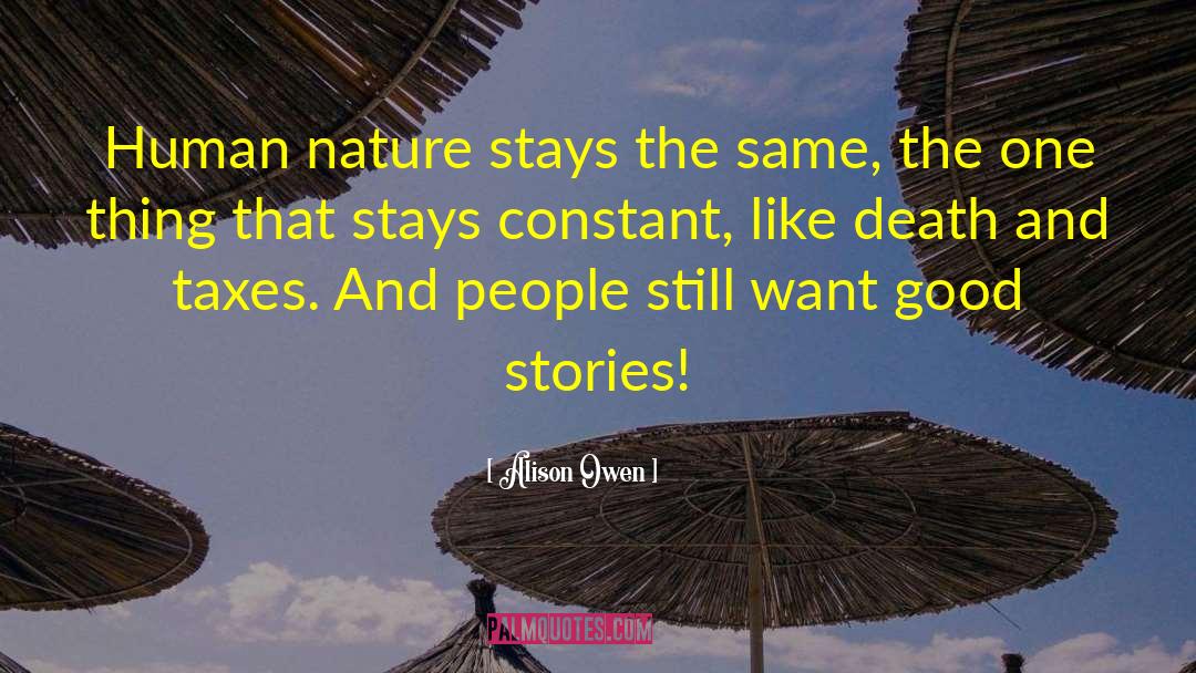Changing Nature quotes by Alison Owen