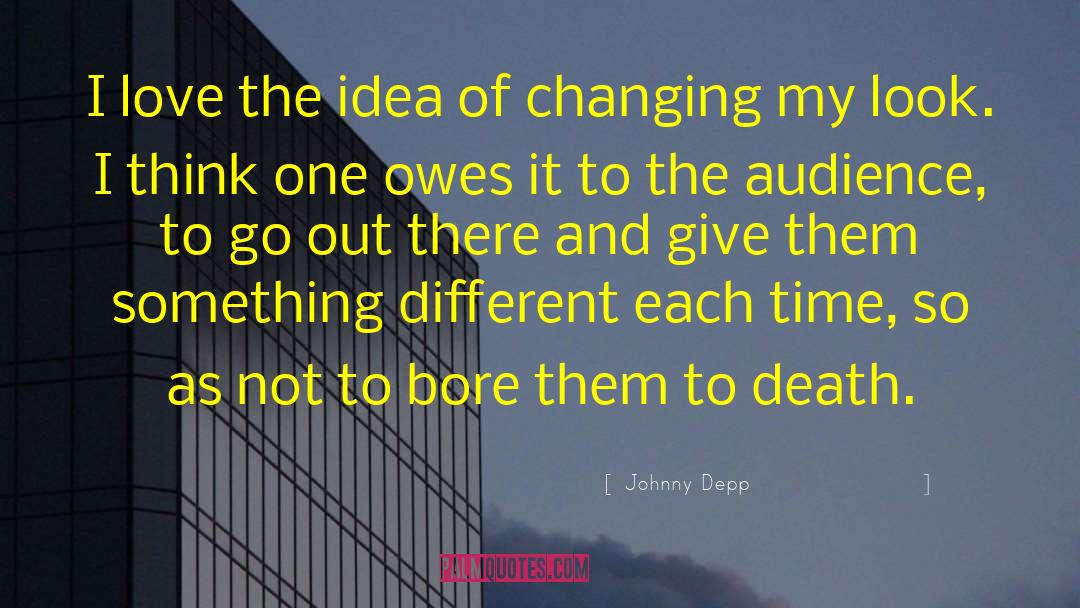 Changing Perception quotes by Johnny Depp