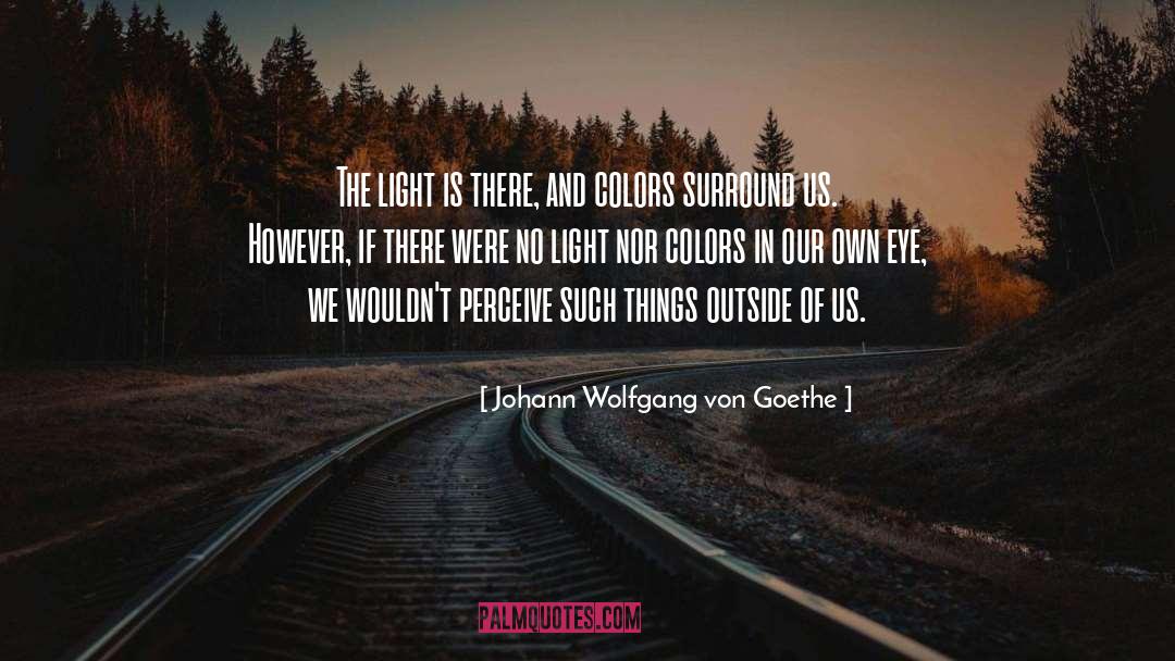 Changing Perception quotes by Johann Wolfgang Von Goethe