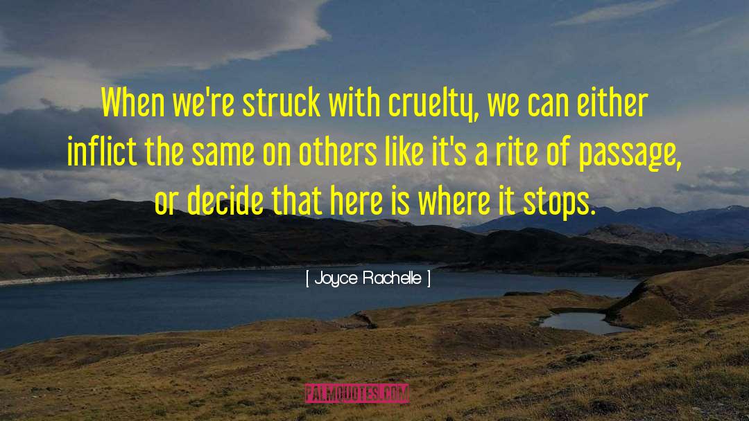 Changing The World quotes by Joyce Rachelle