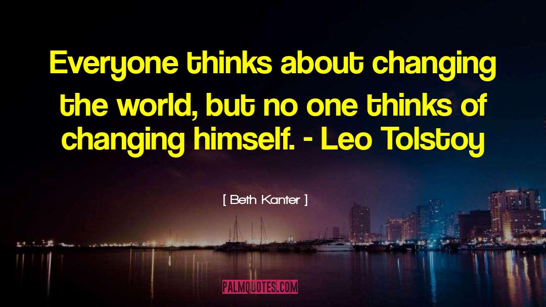 Changing The World quotes by Beth Kanter
