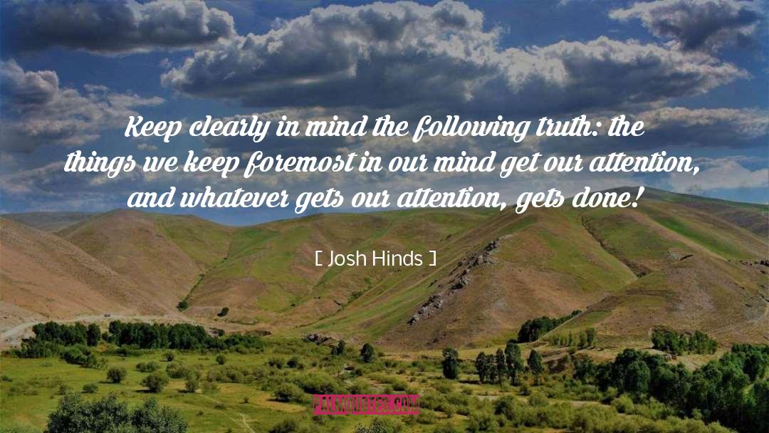 Changing Things quotes by Josh Hinds