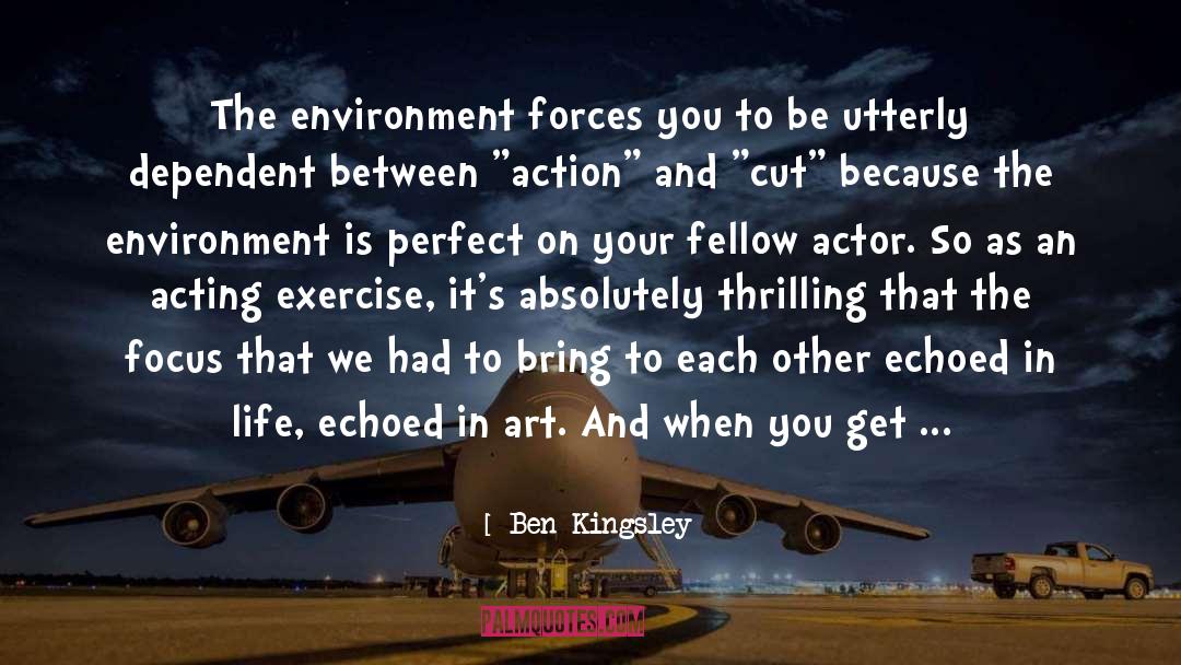 Changing Your Focus quotes by Ben Kingsley