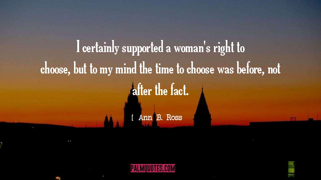 Chanon Ross quotes by Ann B. Ross