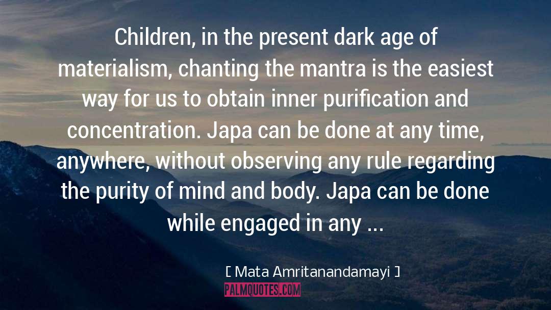 Chanting quotes by Mata Amritanandamayi