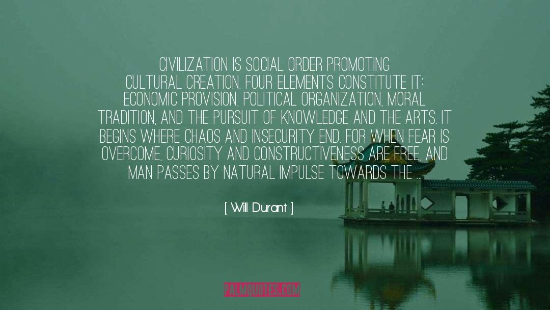 Chaos And Opportunity quotes by Will Durant