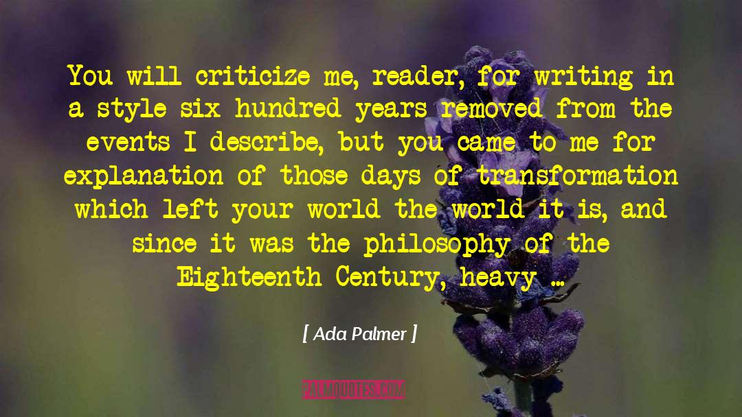 Chaos And Order quotes by Ada Palmer