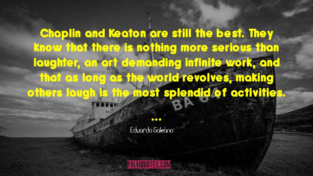 Chaplin quotes by Eduardo Galeano