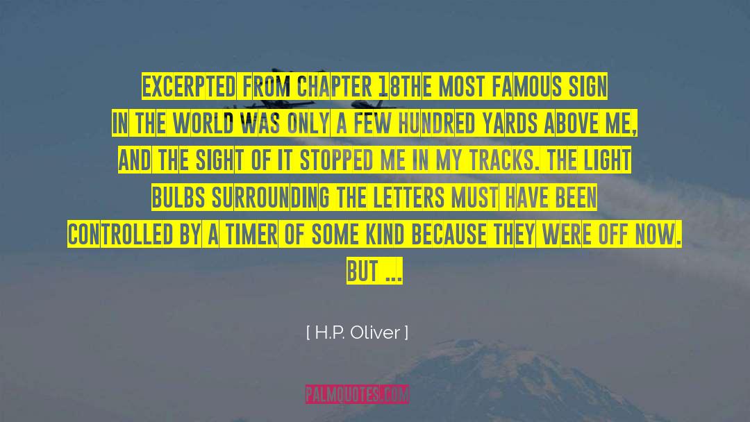 Chapter 18 quotes by H.P. Oliver