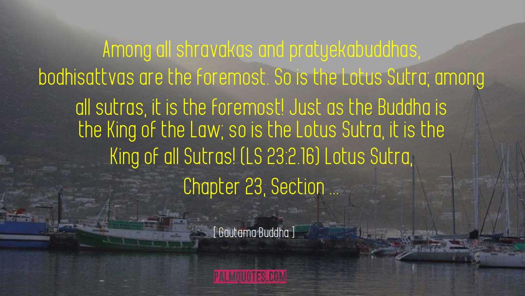 Chapter 23 Page 420 quotes by Gautama Buddha