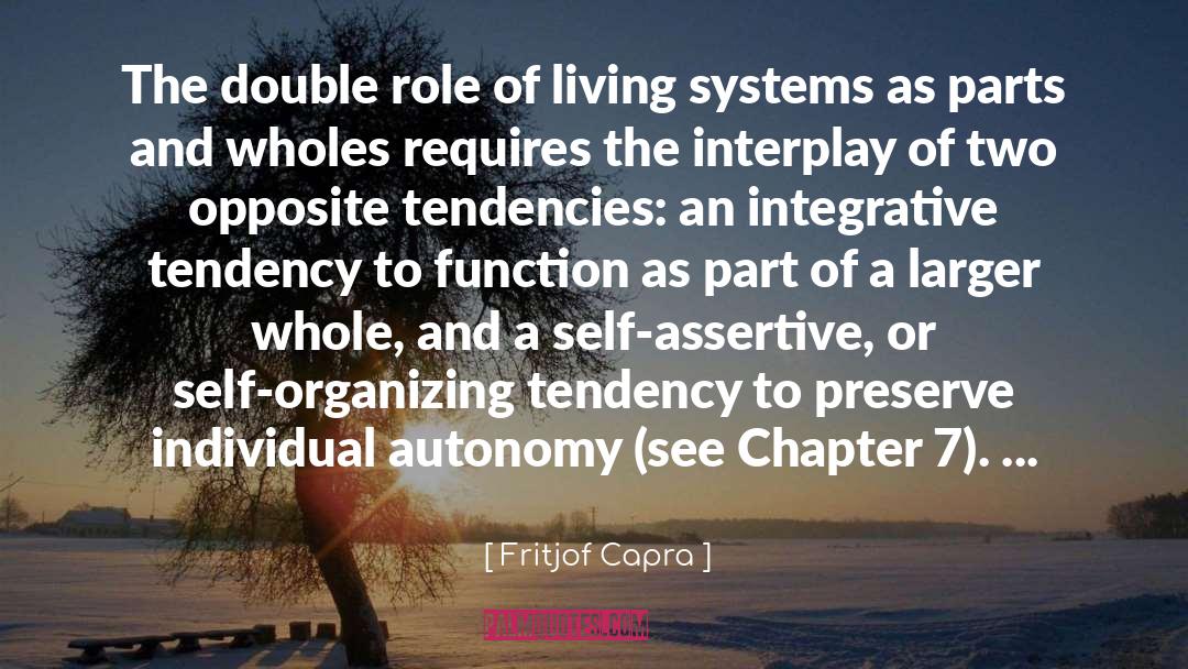 Chapter 7 Intro quotes by Fritjof Capra