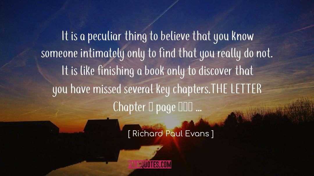 Chapter I quotes by Richard Paul Evans