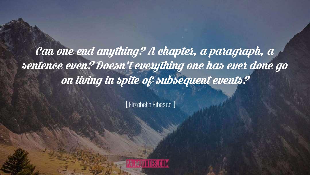 Chapter quotes by Elizabeth Bibesco