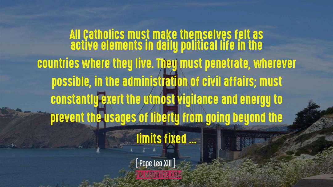 Chapter Xiii quotes by Pope Leo XIII
