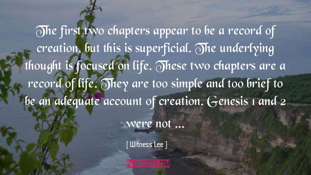 Chapters quotes by Witness Lee