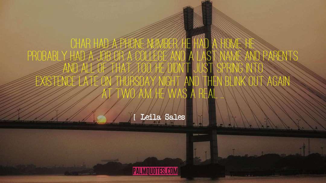 Char quotes by Leila Sales