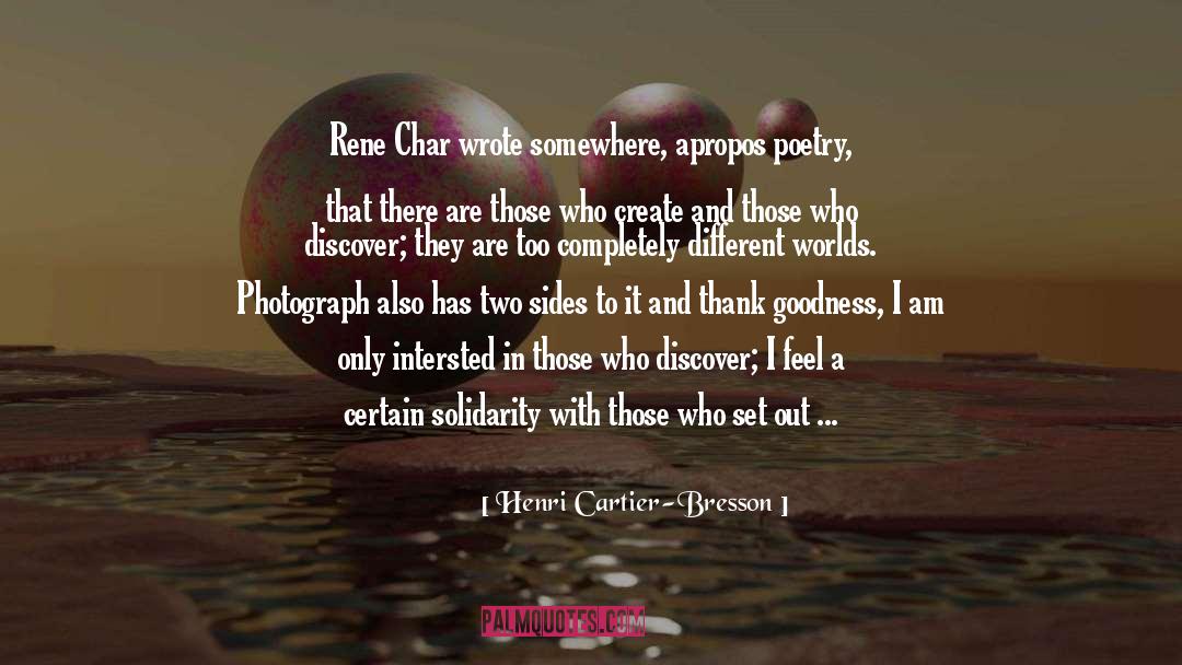 Char quotes by Henri Cartier-Bresson