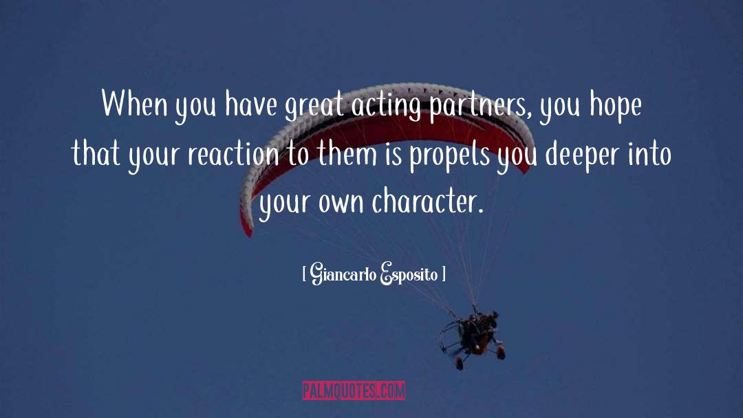 Character Acting quotes by Giancarlo Esposito