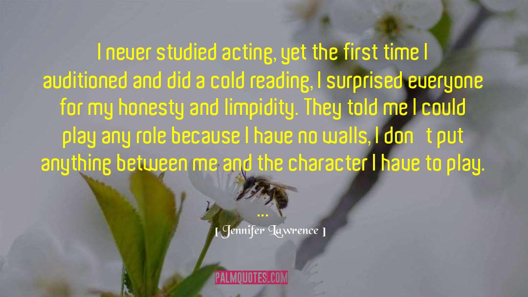 Character Acting quotes by Jennifer Lawrence