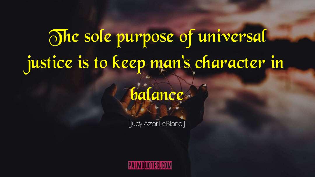 Character Analysis quotes by Judy Azar LeBlanc