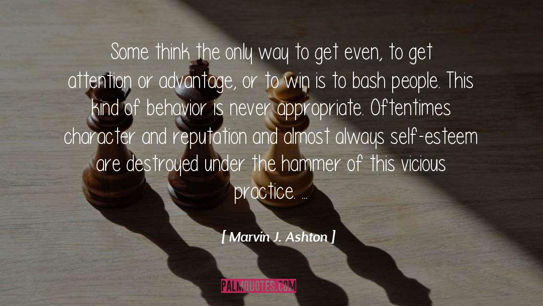Character And Reputation quotes by Marvin J. Ashton