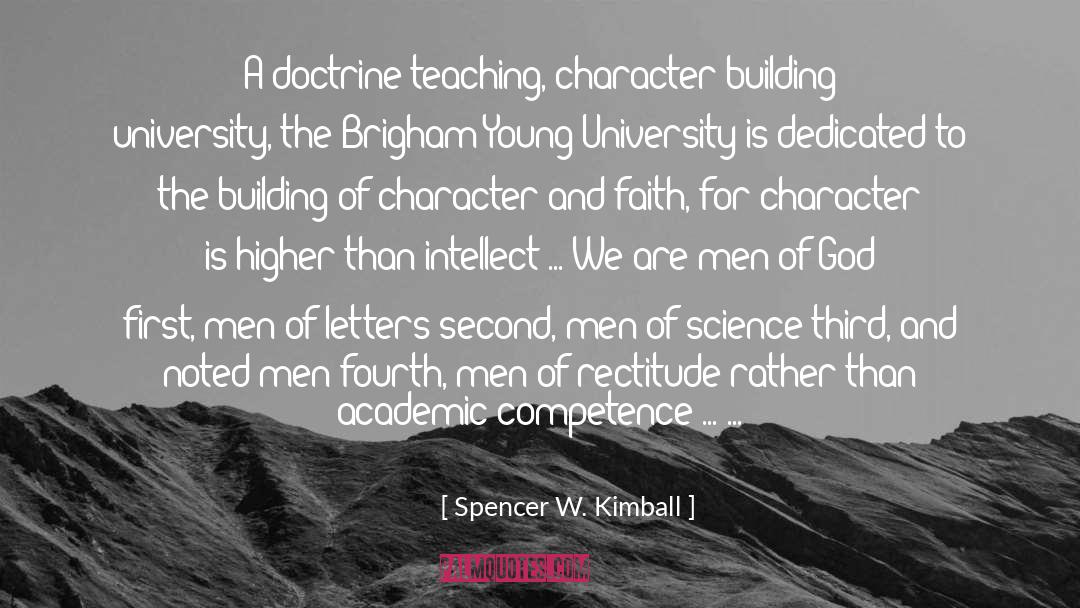 Character Building quotes by Spencer W. Kimball