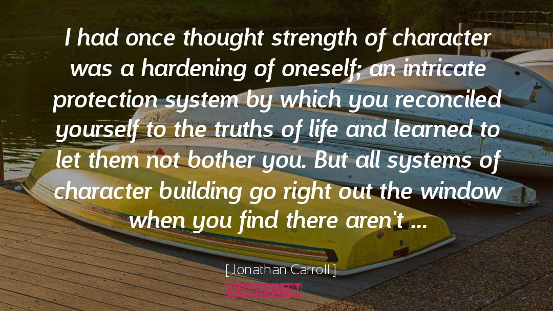 Character Building quotes by Jonathan Carroll