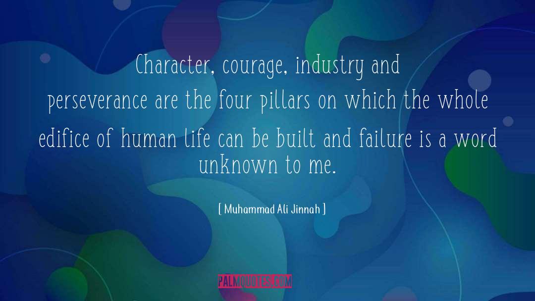 Character Courage quotes by Muhammad Ali Jinnah