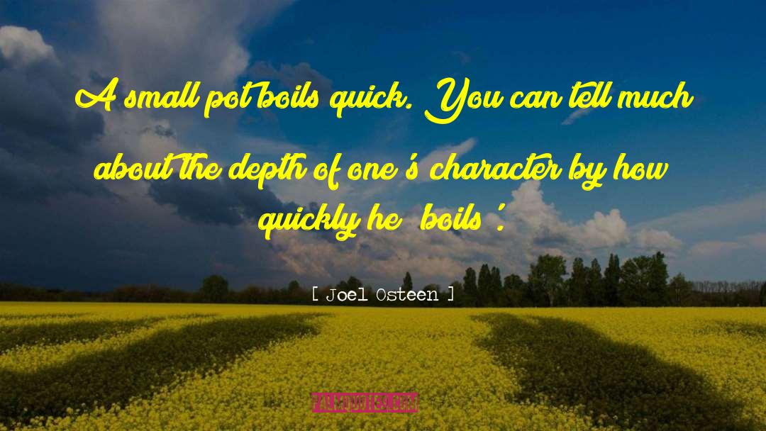 Character Depth quotes by Joel Osteen