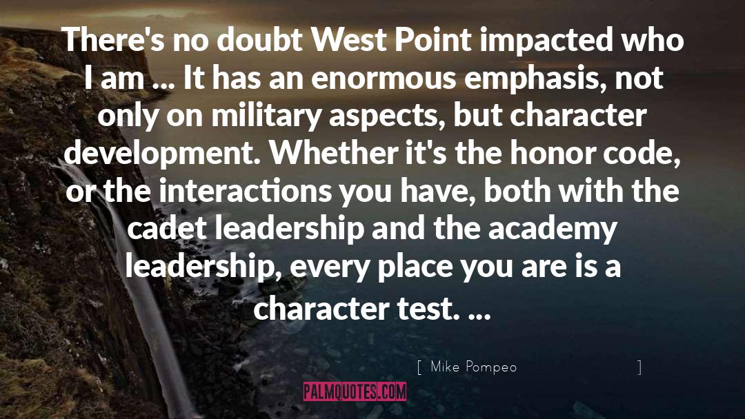 Character Development quotes by Mike Pompeo