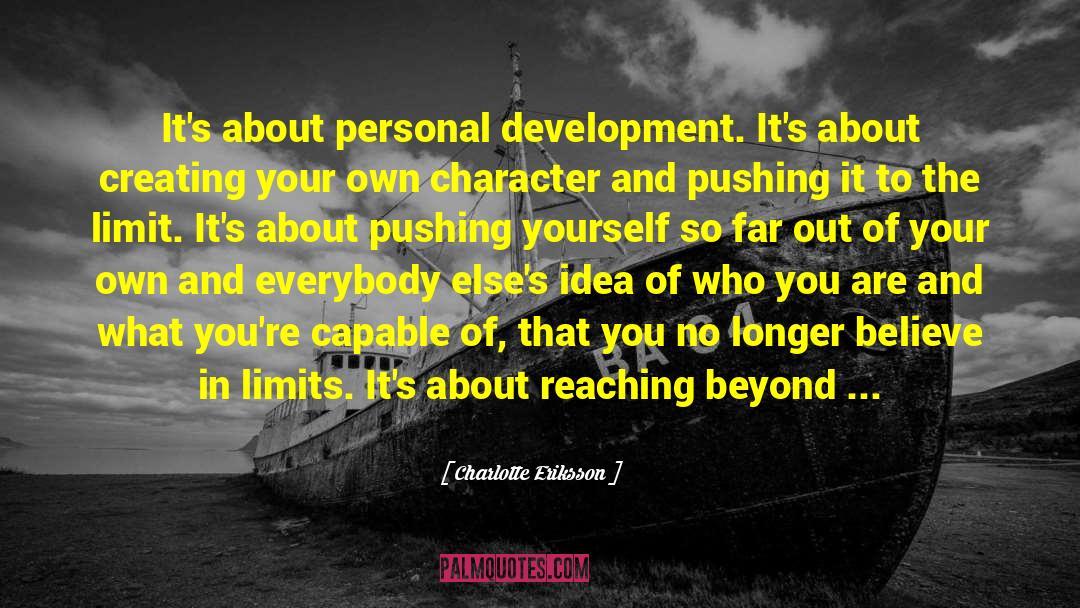 Character Development quotes by Charlotte Eriksson