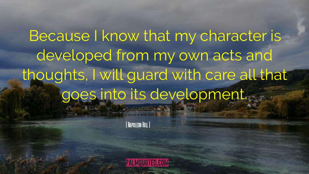 Character Development quotes by Napoleon Hill