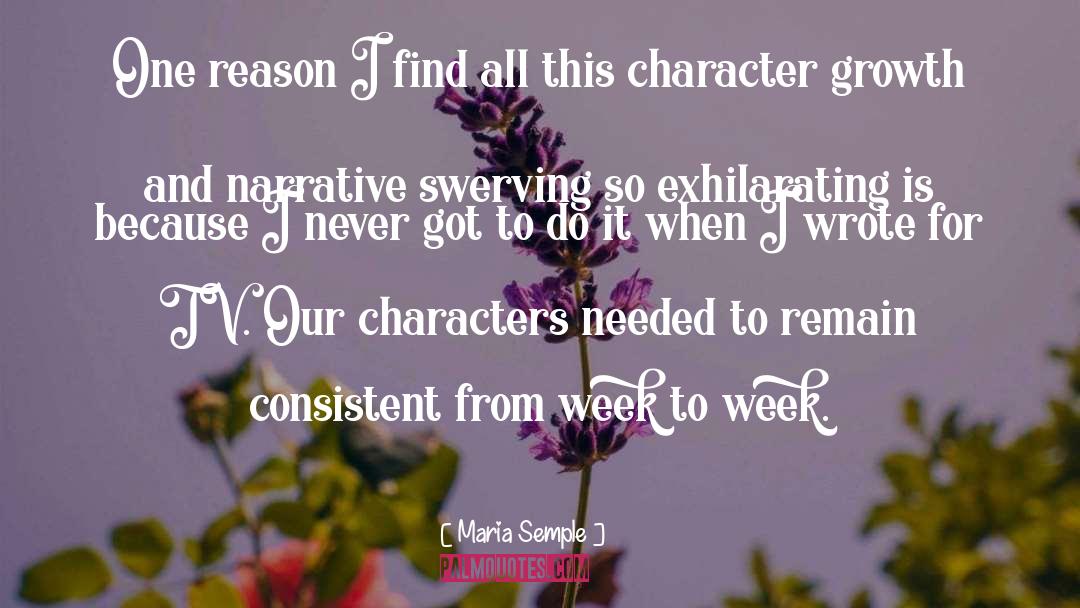 Character Growth quotes by Maria Semple