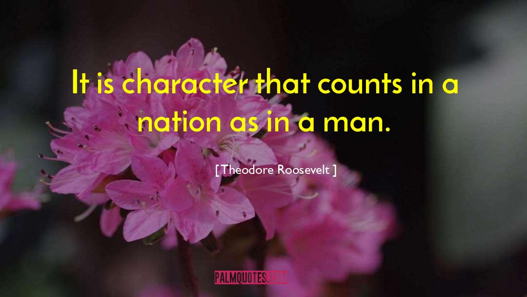Character Introduction quotes by Theodore Roosevelt