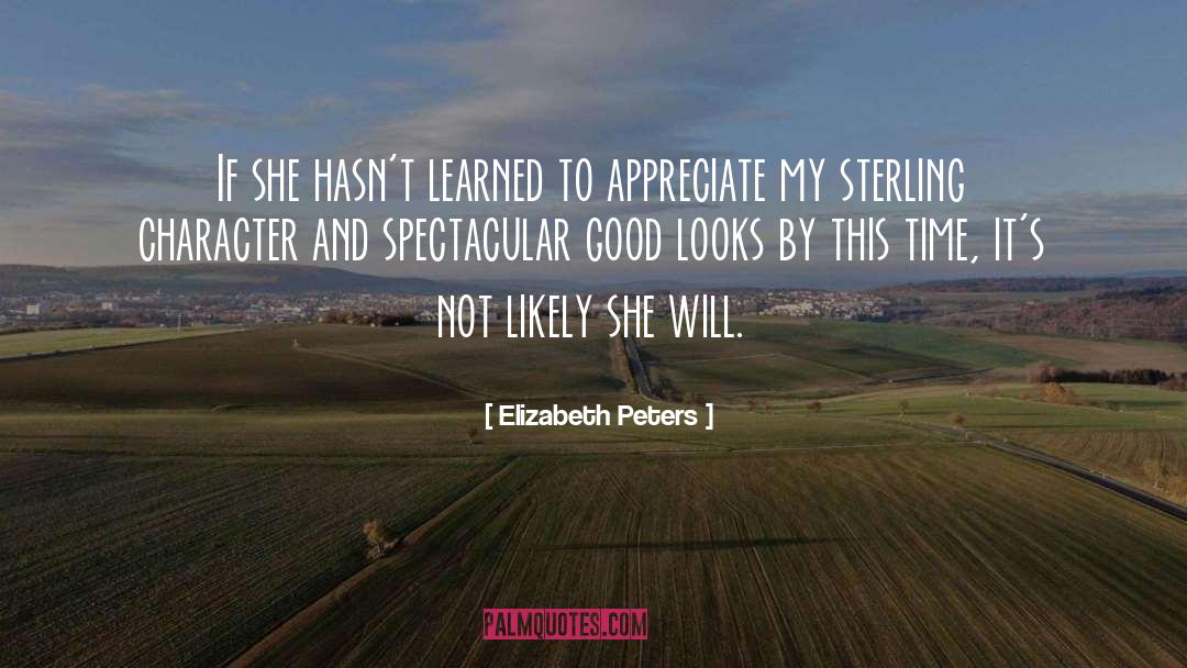 Character quotes by Elizabeth Peters