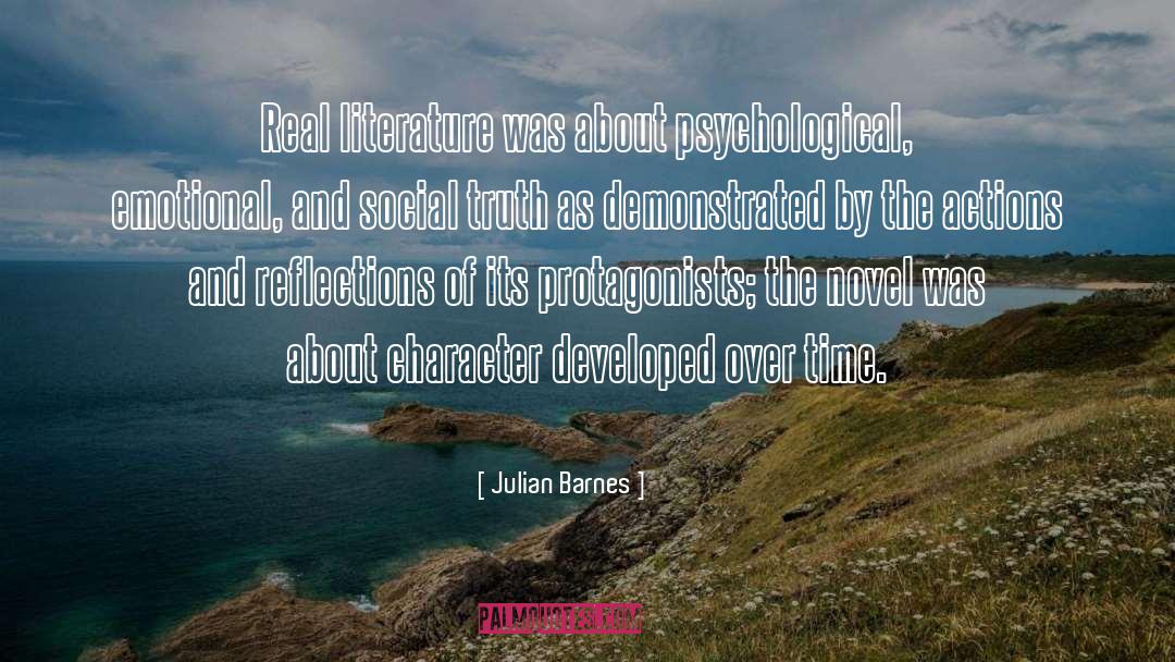 Character Reading quotes by Julian Barnes