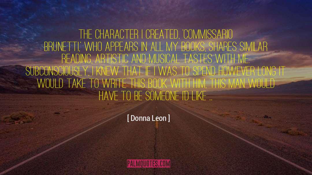 Character Reading quotes by Donna Leon