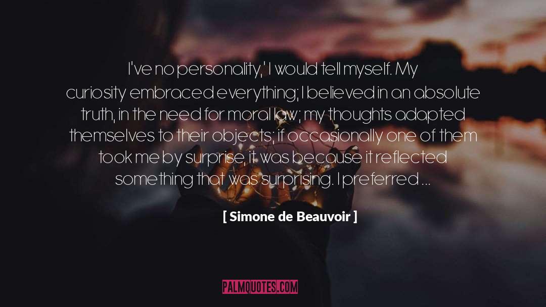 Character Trait quotes by Simone De Beauvoir