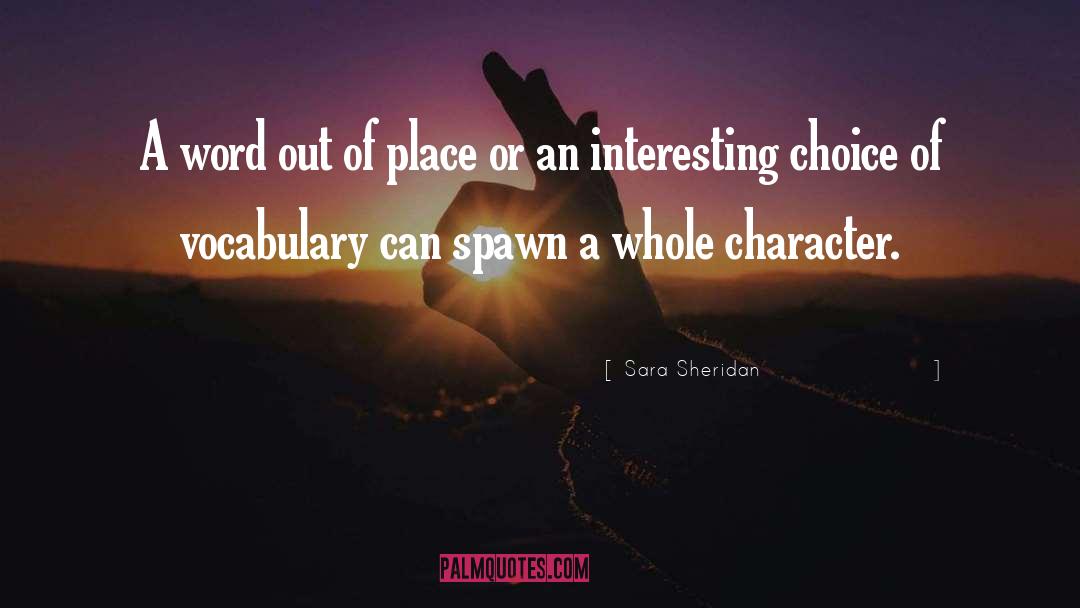 Characterisation quotes by Sara Sheridan