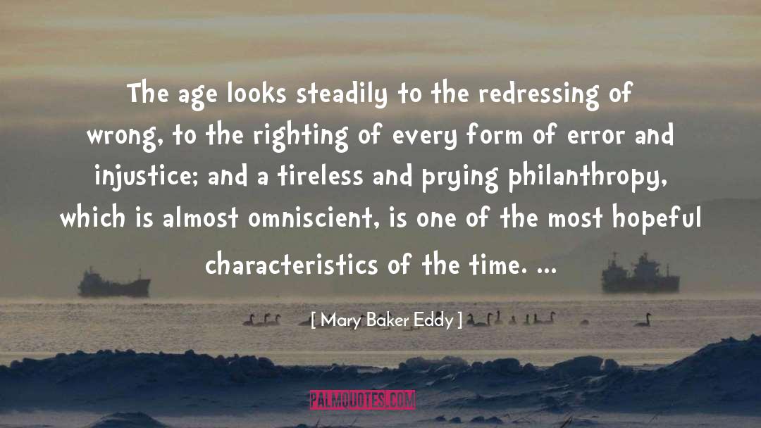 Characteristics quotes by Mary Baker Eddy