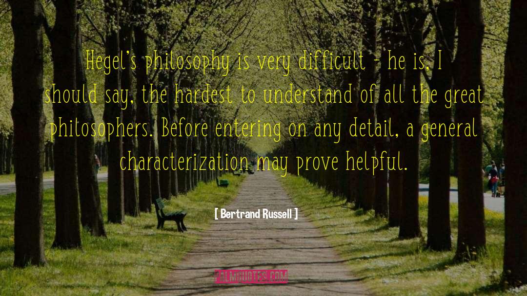 Characterization quotes by Bertrand Russell