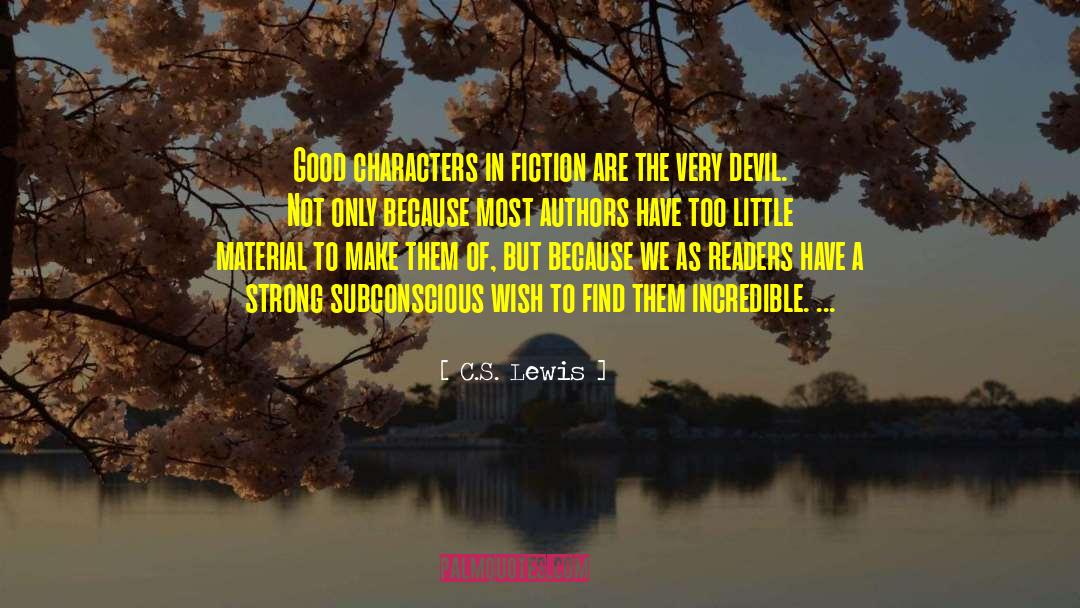 Characterization quotes by C.S. Lewis