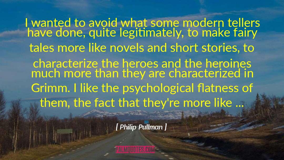 Characterize quotes by Philip Pullman