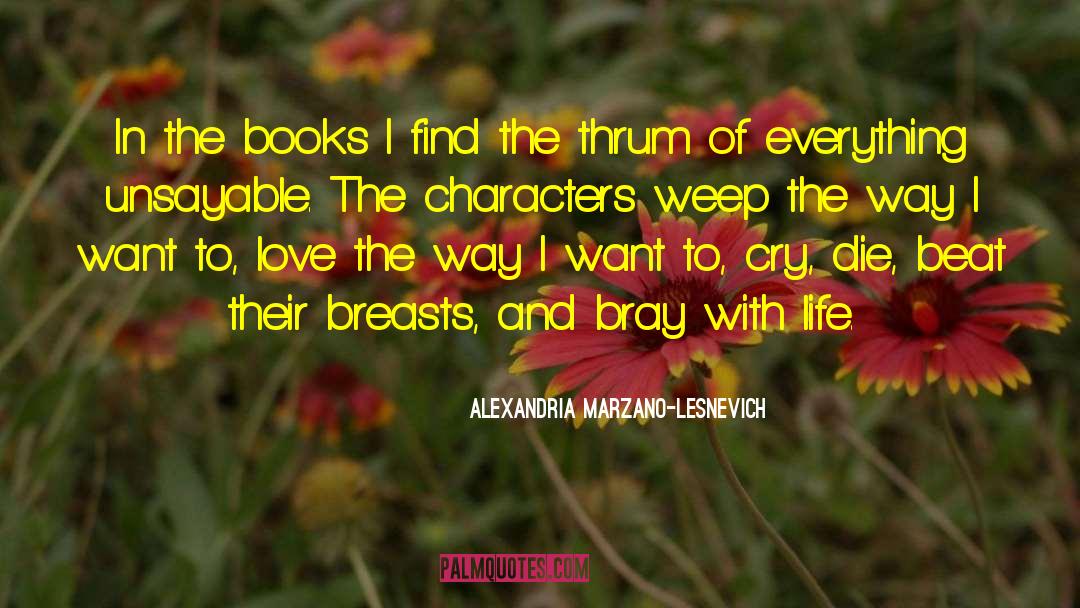 Characters In Books quotes by Alexandria Marzano-Lesnevich