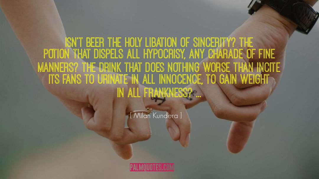 Charade quotes by Milan Kundera