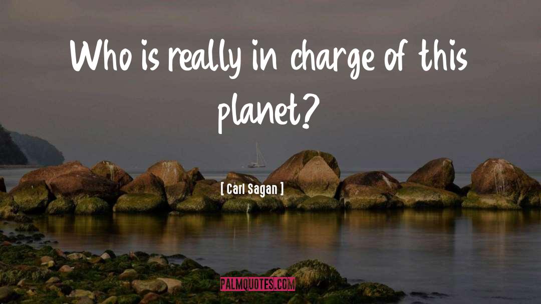 Charge quotes by Carl Sagan