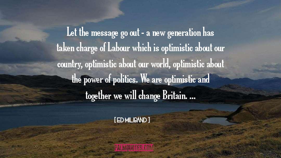 Charge quotes by Ed Miliband